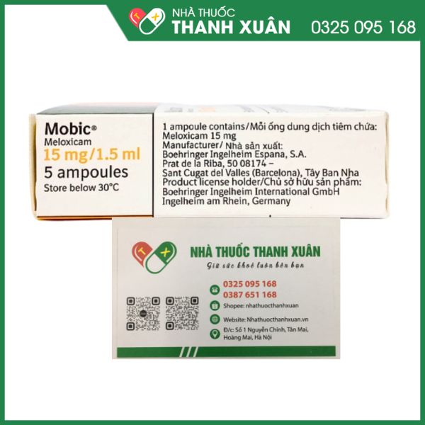 Mobic 15mg/1,5ml điều trị viêm khớp